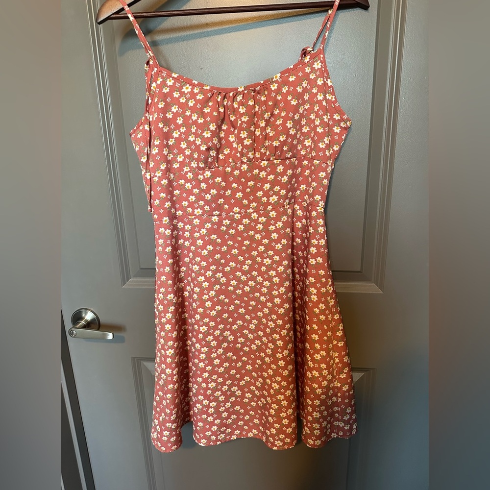 SHEIN Pink Floral Mini Dress